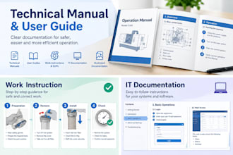 create professional technical manuals and user guides