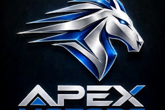 design a premium modern 3d logo for your business