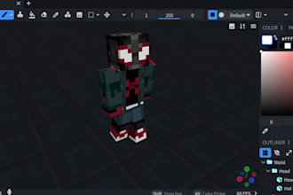 create custom minecraft skins with detailed shading