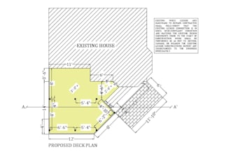 do residential wood deck permit plan ibc and nds code