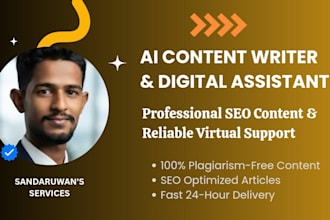 do ai content writing virtual assistant tasks