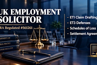draft et1 claim for UK unfair dismissal and discrimination acas as UK lawyer
