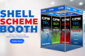 design a shell scheme design for trade shows