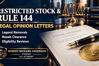 write a restricted securities resale legal opinion letter