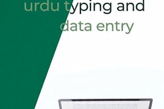 do fast urdu typing and data entry