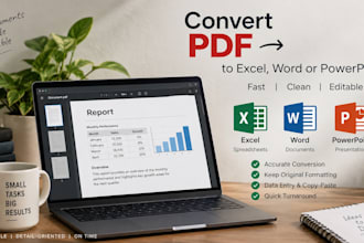 convert PDF to excel, word and powerpoint