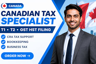 file canadian t1, t2, t2125 and gst hst returns with cra tax and bookkeeping