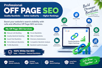 do monthly off page SEO and high quality link building