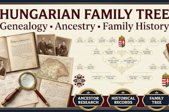 research and build hungarian family tree genealogy ancestry, historical record