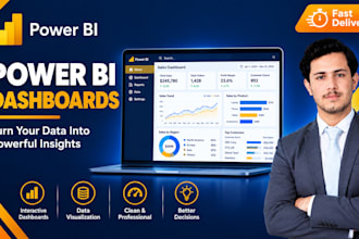 create power bi data dashboards and data visualization