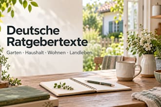 write well researched german home and garden articles