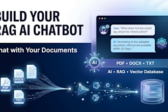 build a custom rag ai chatbot trained on your documents