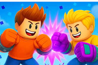 develop full roblox game, roblox combat system, roblox ui, vfx, full roblox game