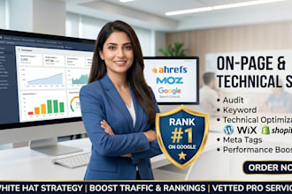 do complete on page and off page SEO to improve google ranking