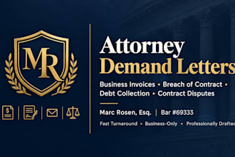 draft a legal demand letter for overdue business invoices