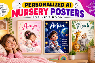 create personalized ai nursery posters for kids room
