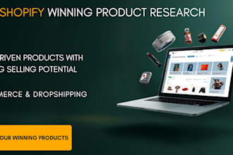 do shopify product research, winning products and dropshipping research