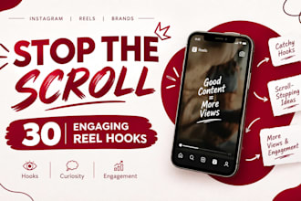 write engaging instagram hooks for your reels