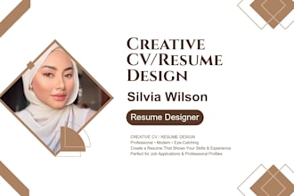 design a professional CV or resume in canva
