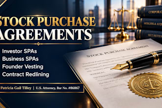 draft a legally binding stock purchase agreement for your business