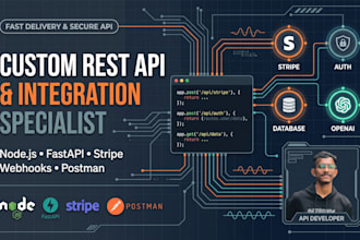 develop rest apis and integrate third party apis