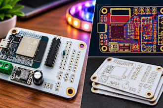 design a custom esp32 led controller board for programmable lighting control