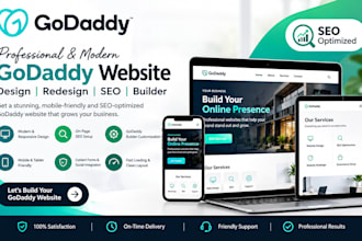 design godaddy website, redesign godaddy, godaddy SEO and godaddy builder