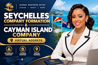 do seychelles company formation and cayman island company with virtual address