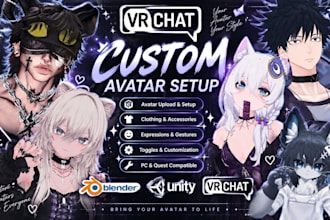 upload and setup your vrchat avatar in unity