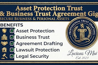 draft an asset protection trust and business trust agreement
