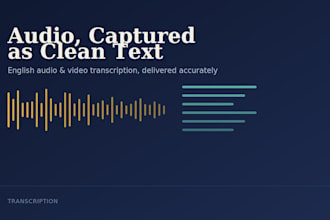 transcribe english audio and video to text accurately