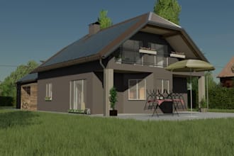 create a custom savegame and fully built farm for farming simulator 25