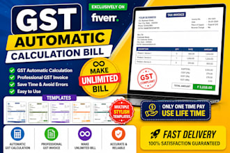 create automated gst invoice and billing system in excel