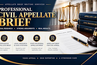 expertly draft your appellant brief for any us civil appeal case