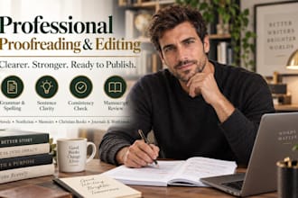 do your proofread, book editing and polish your book manuscript