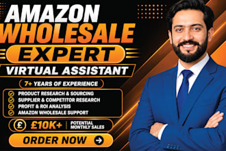 be your amazon fba wholesale VA, product research, product hunting, fba setup,