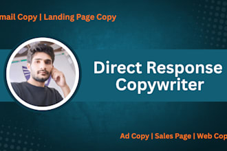 be your direct response copywriter for landing page, sales page and vsl