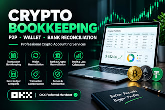 do crypto bookkeeping, p2p transaction tracking and wallet reconciliation