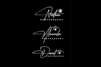 create a handwritten signature emblem logo