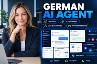 deutscher ki chatbot, ai voice agent whatsapp, website, telefon, vapi, retell