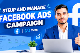 setup facebook ads, meta ads, fb marketing and advertising campaigns
