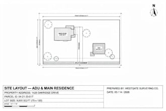 draft house plan floor plan site plan for permit georgia USA