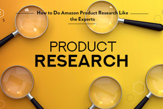 do expert amazon product research and fba product hunting