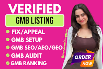 fix suspended gmb listing verified gmb optimize google my business SEO GEO aeo