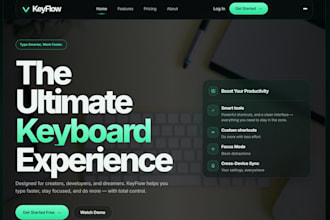 build a modern responsive website interface with clean UI UX