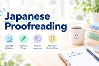 proofread and polish your japanese text naturally