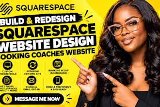 create a squarespace booking website for coaches and consultants