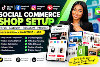 setup tiktok facebook ig shop fix tiktok dropshipping tiktok shop marketing ads