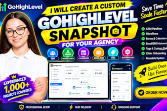 create a custom gohighlevel snapshot for your agency