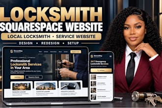 build locksmith squarespace website for your locksmith business